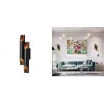 Бра Galliano Double by DELIGHTFULL Black от ImperiumLoft