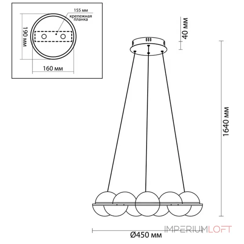 Подвесная люстра Barbolano Chandelier Gold 8 Подвесная люстра Barbolano Chandelier Gold 8