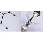 Люстра на штанге Сrumpled Glass Bubble Chandelier Black 6