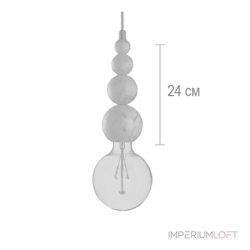 Подвесной светильник MARMOR SLIPP Rosso designed in 2015 от ImperiumLoft