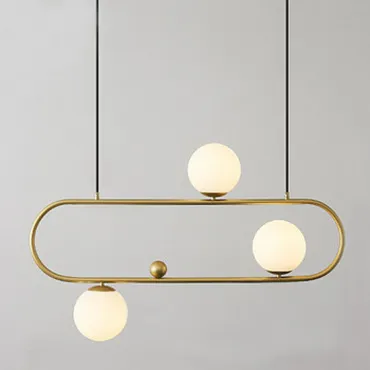 Люстра Horizontal Balls Balance Brass 3