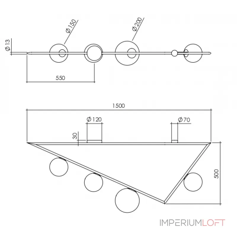 Потолочный светильник Atelier Areti Girlande Ceiling Triangle от ImperiumLoft Потолочный светильник Atelier Areti Girlande Ceiling Triangle от ImperiumLoft