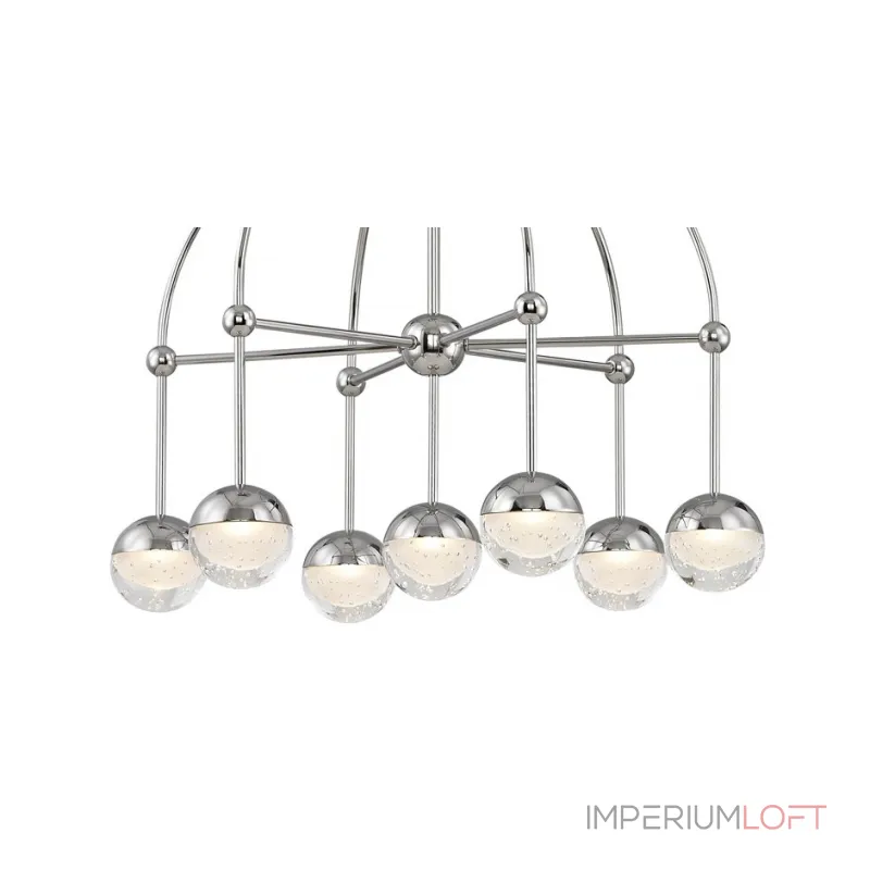 Люстра на штанге Hudson Valley 1227-PN Boca Led Chandelier In Polished Nickel Люстра на штанге Hudson Valley 1227-PN Boca Led Chandelier In Polished Nickel
