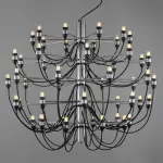 Подвесная люстра Flos 2097 50 holder Chrome by Gino Sarfatti