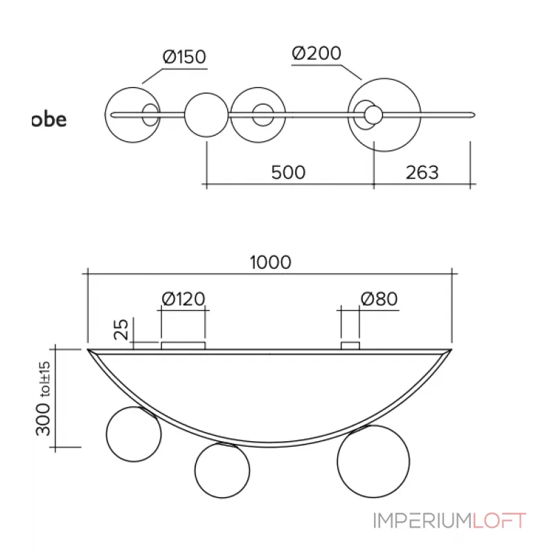 Потолочный светильник Atelier Areti Girlande Ceiling Crescent 3 от ImperiumLoft Потолочный светильник Atelier Areti Girlande Ceiling Crescent 3 от ImperiumLoft