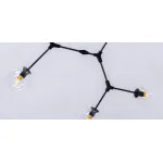 Люстра на штанге Сrumpled Glass Bubble Chandelier Black 6