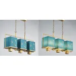 Подвесная люстра Butterflies Blue Background Chandelier