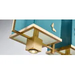 Подвесная люстра Butterflies Blue Background Chandelier