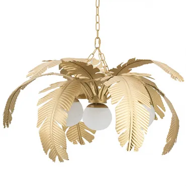 Подвесная люстра Vintage Chandelier Gold Сoconut Palm