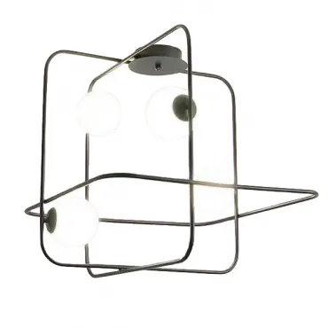 Люстра на штанге Broken Squares Balls Black