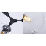 Люстра на штанге Сrumpled Glass Bubble Chandelier Black 6