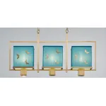 Подвесная люстра Butterflies Blue Background Chandelier