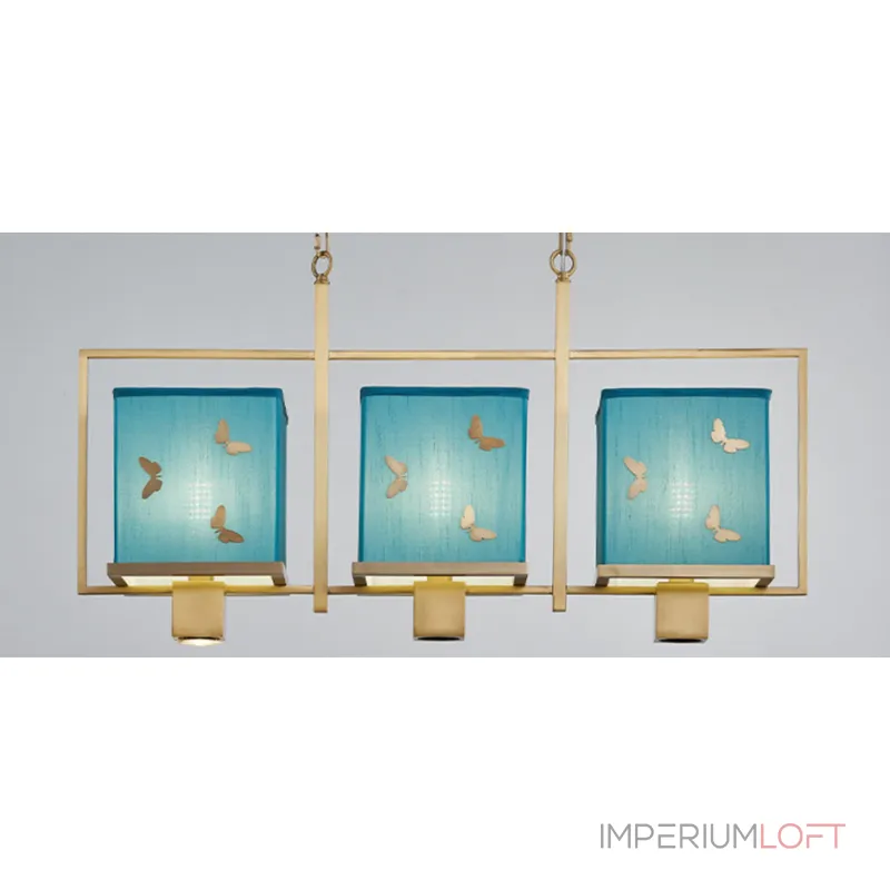 Подвесная люстра Butterflies Blue Background Chandelier