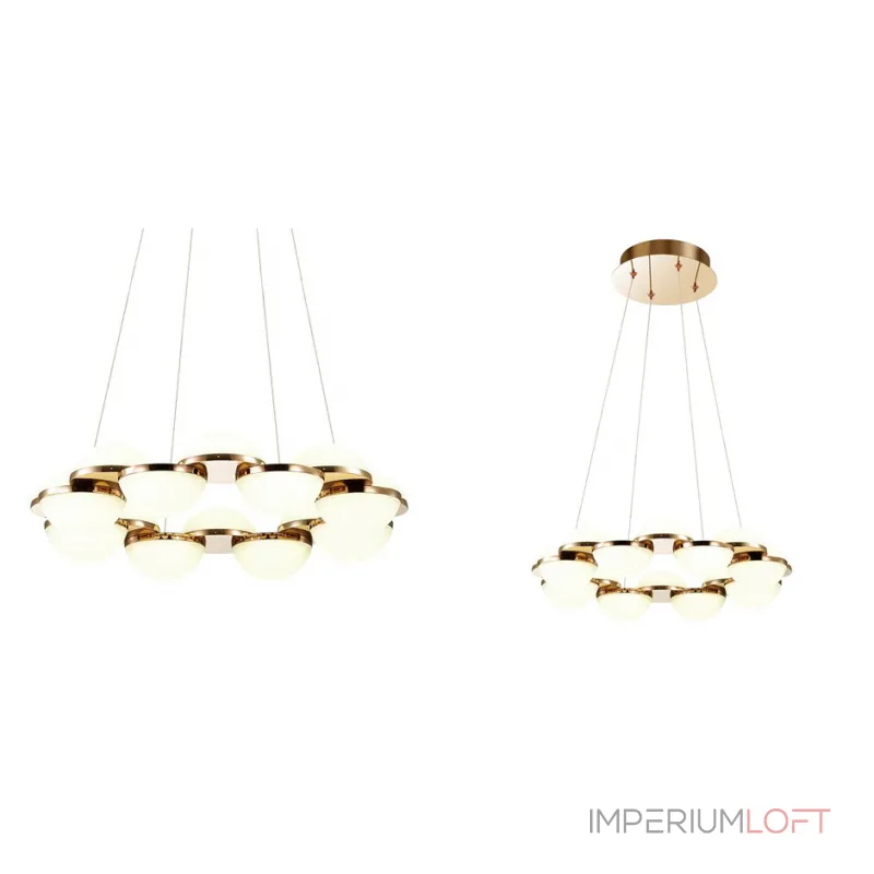 Подвесная люстра Barbolano Chandelier Gold 8 Подвесная люстра Barbolano Chandelier Gold 8