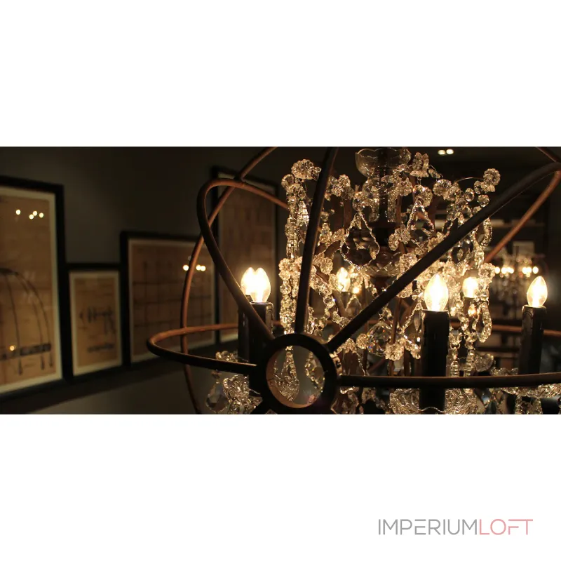 Подвесная люстра Restoration Hardware Foucault's Orb Crystal Chandelier
