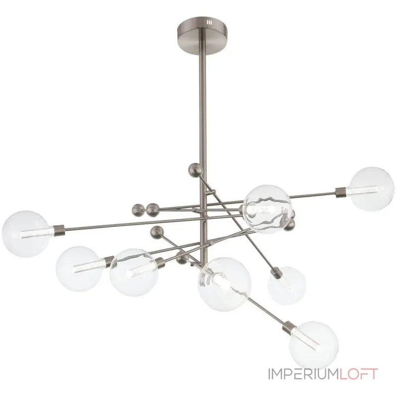 Люстра на штанге Gallotti & Radice Balls Nickel 8 Люстра на штанге Gallotti & Radice Balls Nickel 8