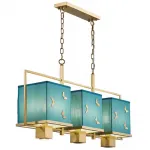 Подвесная люстра Butterflies Blue Background Chandelier