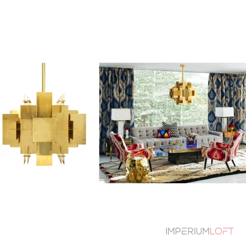 Люстра на штанге Jonathan Adler PUZZLE CHANDELIER Люстра на штанге Jonathan Adler PUZZLE CHANDELIER