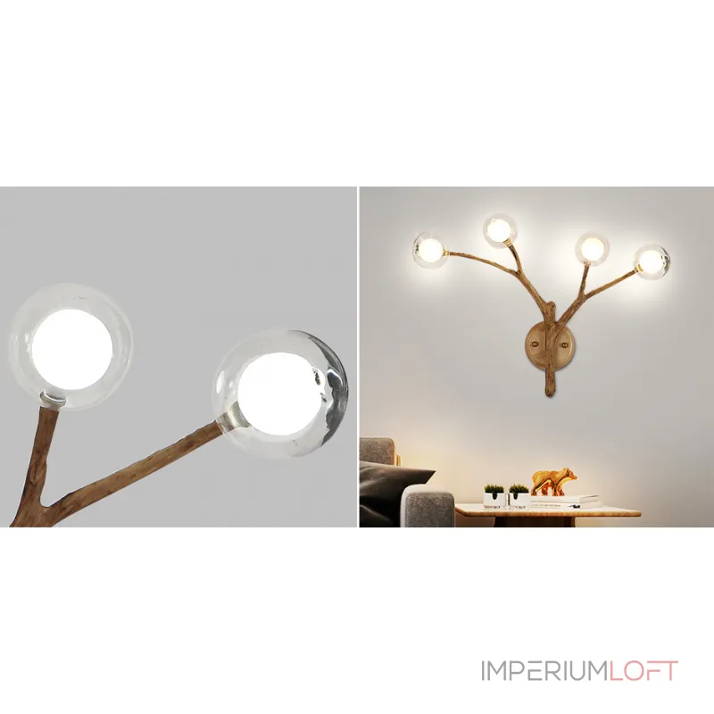 Бра Tree branch chandelier vintage от ImperiumLoft