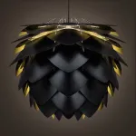 Подвесной светильник pine cone Black & Gold 45 от ImperiumLoft