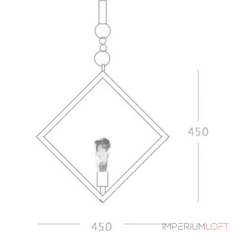 Подвесной светильник Romb Loft Rope Light от ImperiumLoft