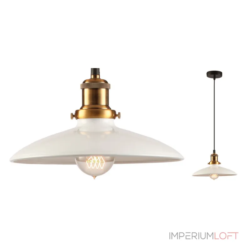 Подвесной светильник Loft Industrial White Bronze от ImperiumLoft