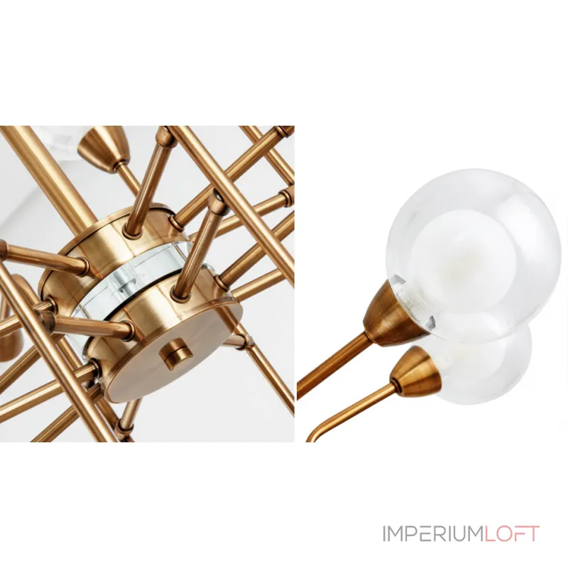 Подвесная люстра Bistro Globe Milk Chandelier 16