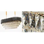 Подвесная люстра Empire Black Rectangular Chandelier Crystal