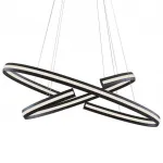 Подвесная люстра Half Ring Black & White Pendant S