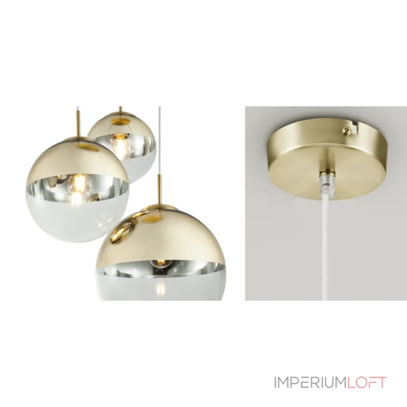 Светильник подвесной Mirror Ball Gold 1 плафон от ImperiumLoft Светильник подвесной Mirror Ball Gold 1 плафон от ImperiumLoft