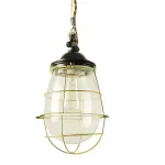 Подвесной светильник Glass Drop Cage Retro Color Light от ImperiumLoft