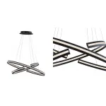 Подвесная люстра Half Ring Black & White Pendant S