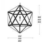 Подвесная люстра Loft Polyedra