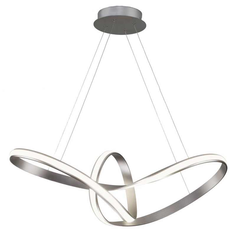 Подвесная люстра Mobius Strip Silver Chandelier Подвесная люстра Mobius Strip Silver Chandelier