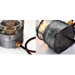 Настольная лампа Steampunk Cage Glass Edison Table lamp от ImperiumLoft