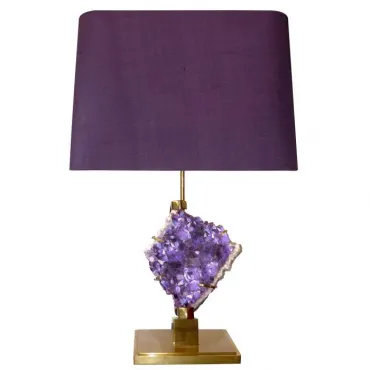 Настольная лампа Bronze and Amethyst Lamp Настольная лампа Bronze and Amethyst Lamp