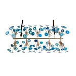 Подвесная люстра Agate Burst Chandelier Blue Line