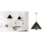 Подвесной светильник Cleo Pendant Brass & Black от ImperiumLoft