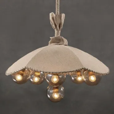 Люстра Loft Pendant Lamp Glass & Linen Bouquet