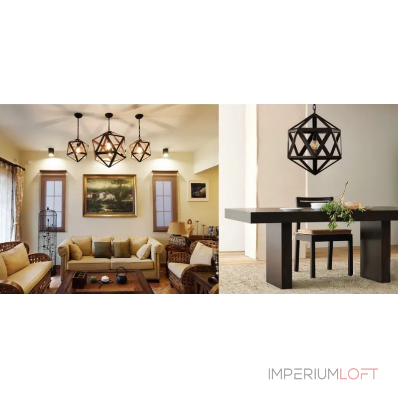 Подвесная люстра Loft Polyedra