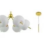 Подвесная люстра White ball brass Louise 6