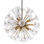 Подвесная люстра Sputnik Textured Glass White Chandelier