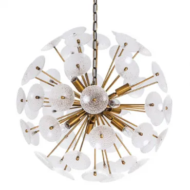 Подвесная люстра Sputnik Textured Glass White Chandelier