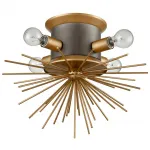 Потолочный светильник Hedgehog Brass Chandelier от ImperiumLoft
