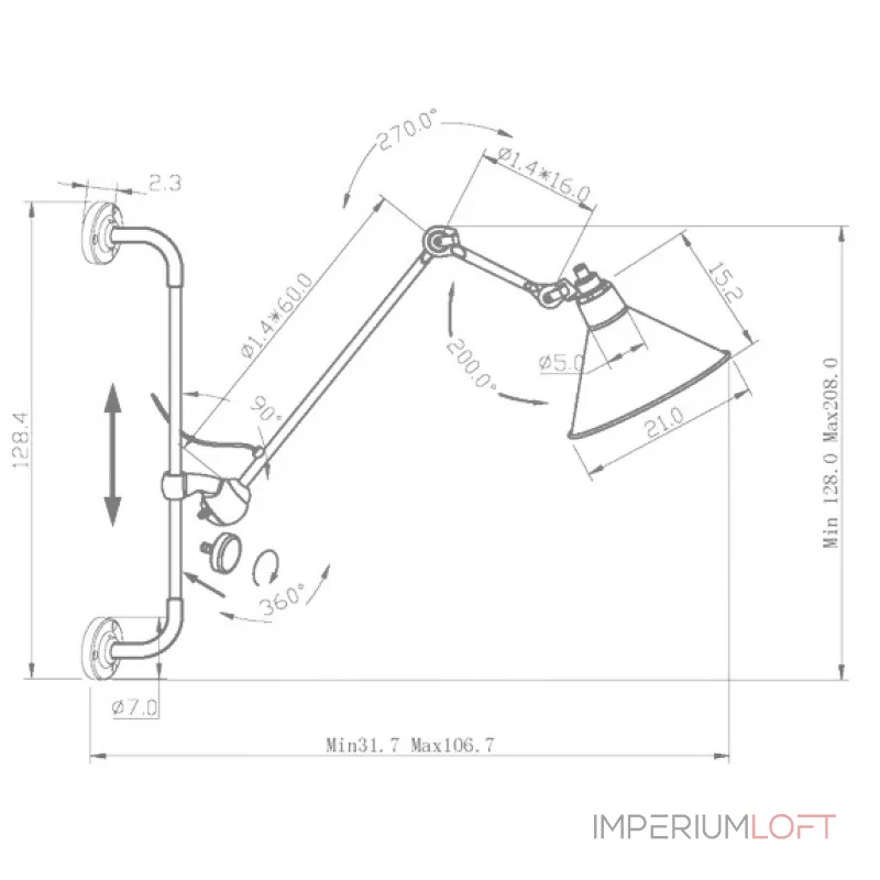 Бра Loft Point Chrome от ImperiumLoft Бра Loft Point Chrome от ImperiumLoft