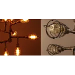 Люстра на штанге Loft Industrial Sputnik 12 Retro