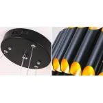 Подвесная люстра GALLIANO ROUND SUSPENSION LIGHT by DELIGHTFULL Black