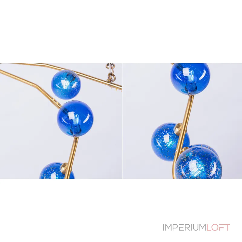 Люстра 8-GLOBE CHERRYBOMB CHANDELIER blue от ImperiumLoft Люстра 8-GLOBE CHERRYBOMB CHANDELIER blue от ImperiumLoft