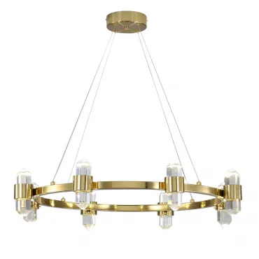 Подвесная люстра Crystal Ring Chandelier Brass