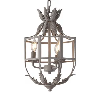 Подвесная люстра Rustic 3-Light Metal Cage Grey Pendant Lamp Подвесная люстра Rustic 3-Light Metal Cage Grey Pendant Lamp